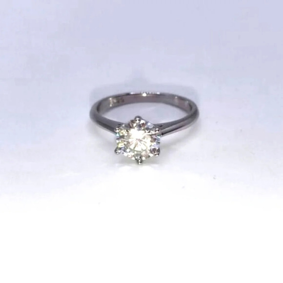 1ct Genuine Moissanite Diamond Solitaire Engagement Ring 925 Size 5, 6 Or 7 - Picture 4 of 8